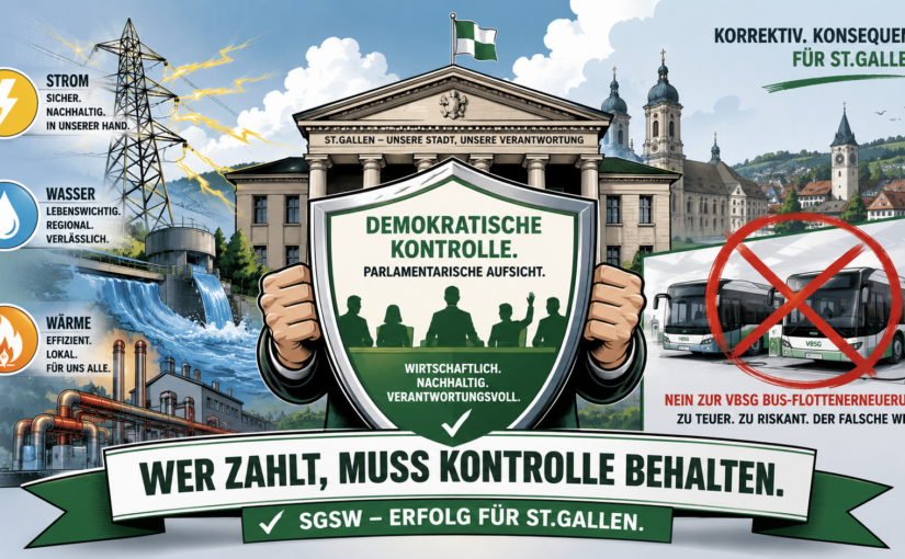 Stadtparlament vom 26. Mai 2026: SVP erzwingt Neustart bei den Stadtwerken