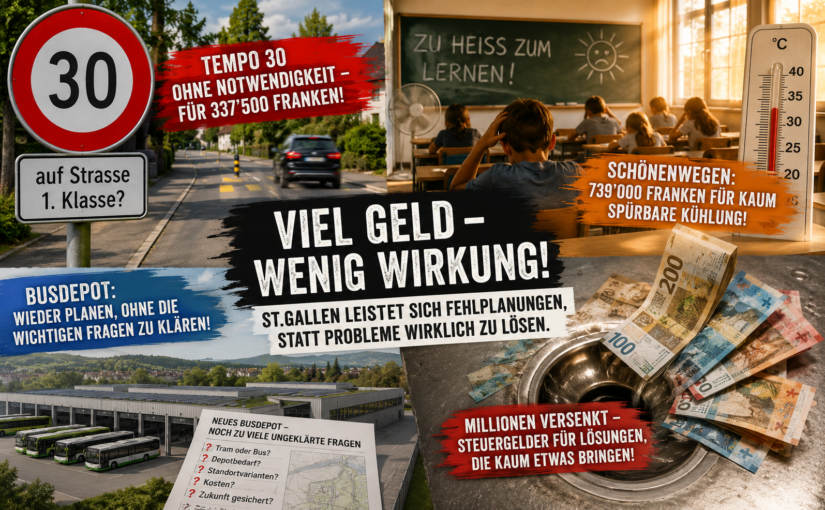 Stadtparlament vom 23.6.26 – Hitzige Debatten bei 32°, teure Fehlentscheide und bürgerliche Widersprüche